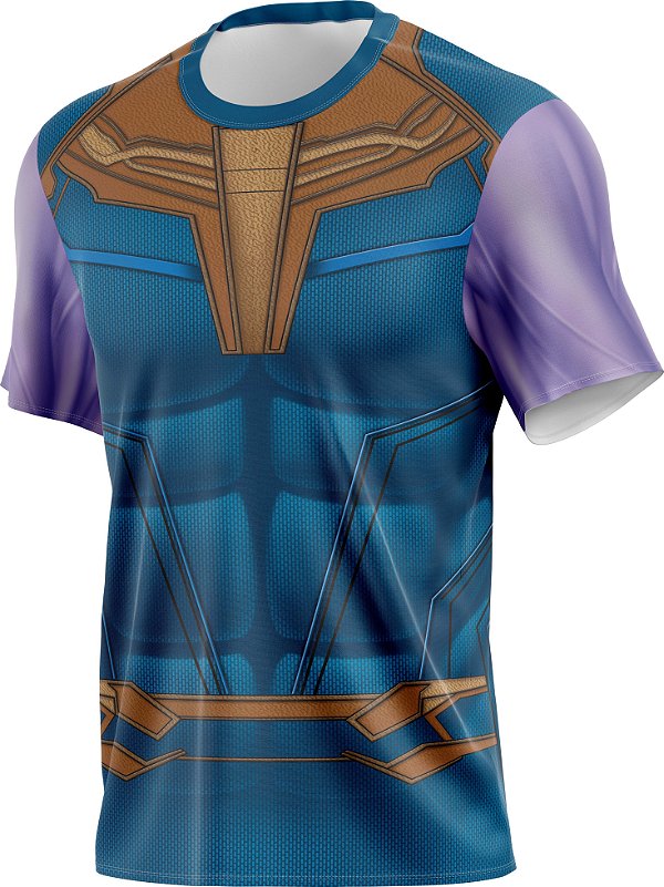 Camiseta Thanos Super Herói Tecido Dryfit