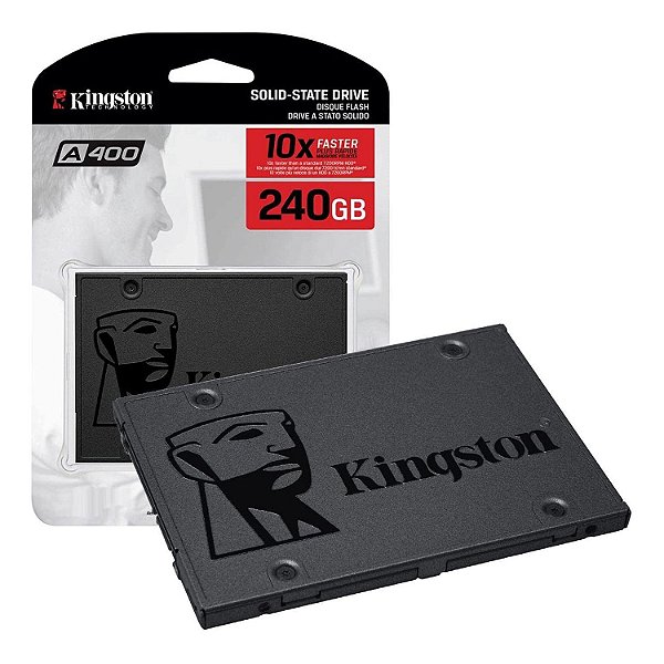 SSD 240GB 2,5" SATA III SA400S37240G Kingston - Originaltech Informática