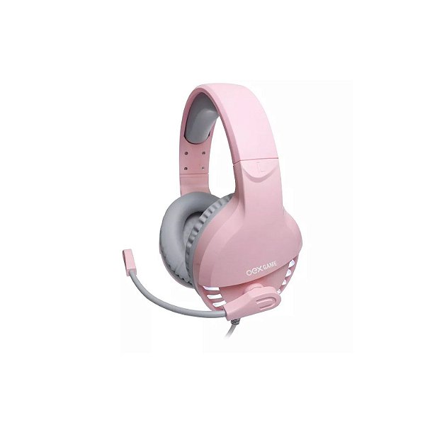 Fone Headset Gamer Feminino 7.1 Pink LED Branco HS414 OEX - Originaltech  Informática