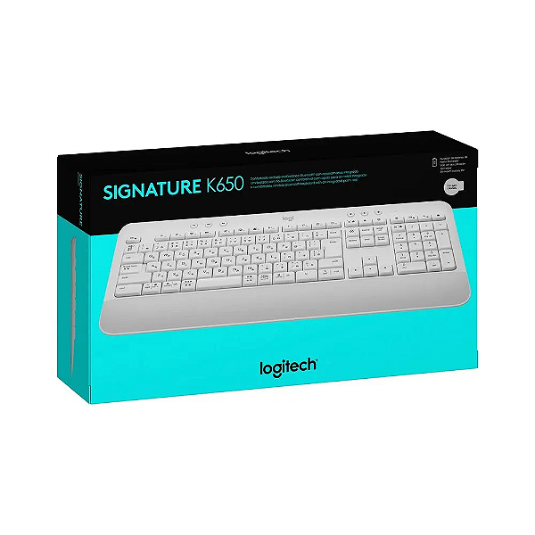 Teclado Logitech Signature K650 Off White Sem Fio 920010965