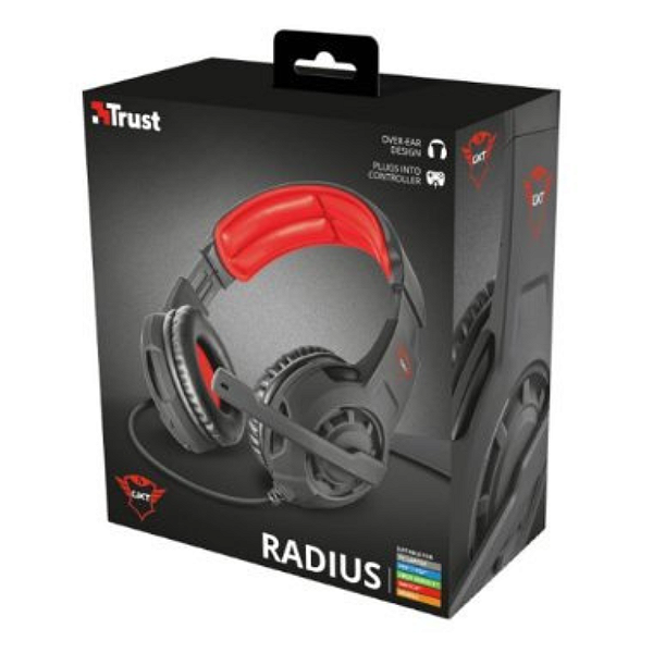HEADSET GAMER TRUST RADIUS BLAC