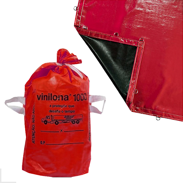 Lona Vinilona 1000 Sansuy Original 5,1x9,5 Vermelha 9,5x5,1