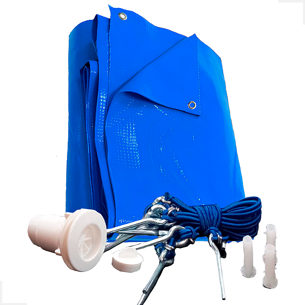 Lona de Pvc para Piscina Azul 4X7 / 7X4