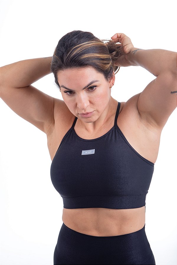 Top SNELL X Preto Microcanelado