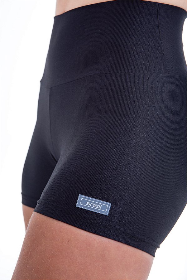 Shorts SNELL Preto Microcanelado