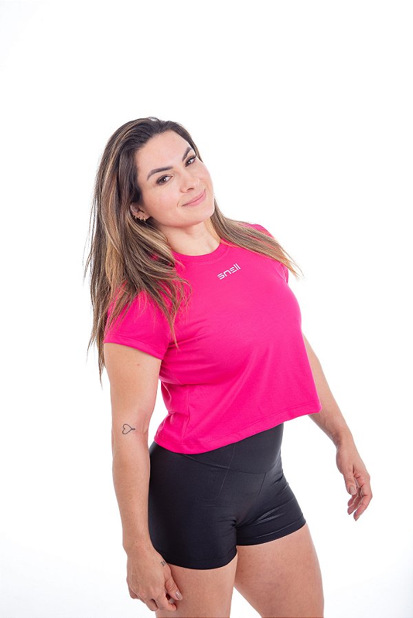 Cropped SNELL Explosão Rosa