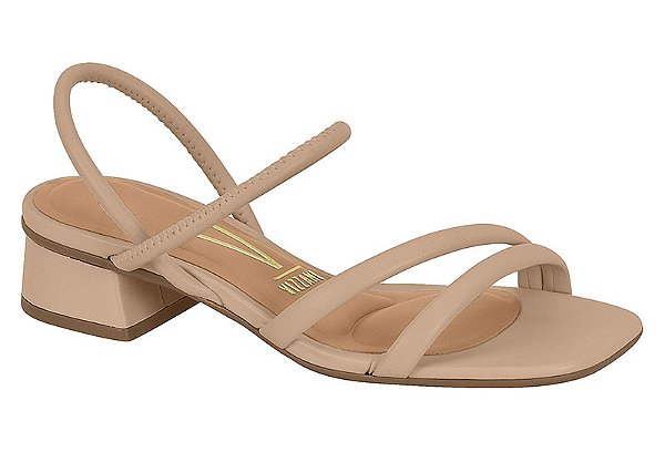 Sandalia Feminina Vizzano Casual Salto Bloco 3 cm