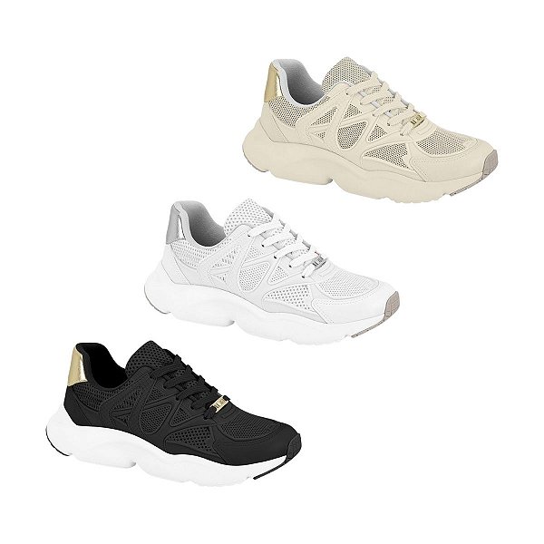 Tênis Feminino Esportivo Chunky Luxo Italy Shine