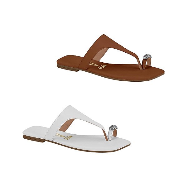 Sandália Flat com Detalhe em Ring Toe Feminina Moleca