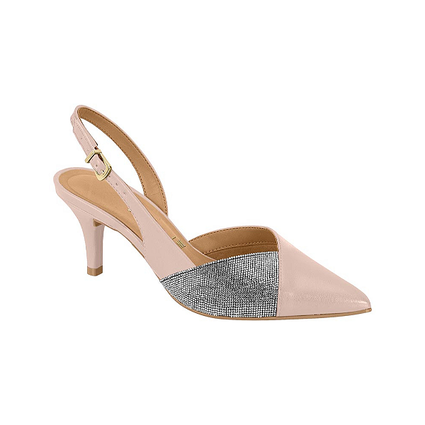 Scarpins Slinkback 7cm com Brilho Feminino Vizzano