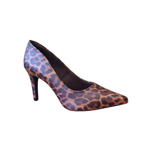 Scarpin Animal Print Onça  Salto 8,5cm Feminino