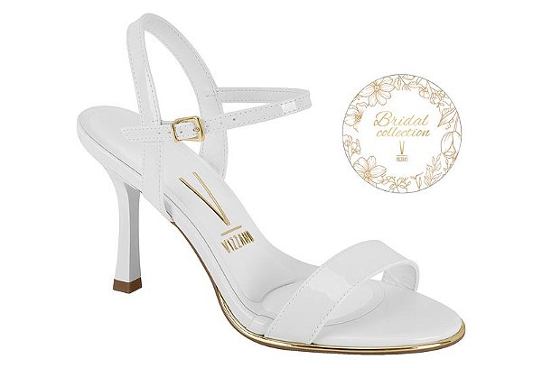 Sandalia Coleção Bridal Salto Taça 10cm Feminino Vizzano
