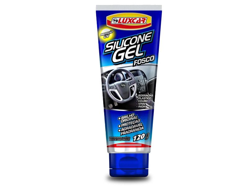 Silicone Gel Luxcar Fosco Proteção UV Borracha Couro 120g