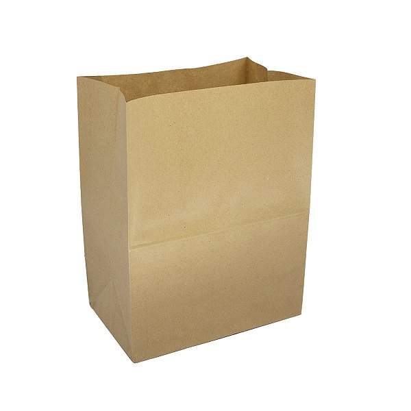 Saco de Papel Kraft Delivery Tamanho G 31 x 24 x 15 cm - Liso