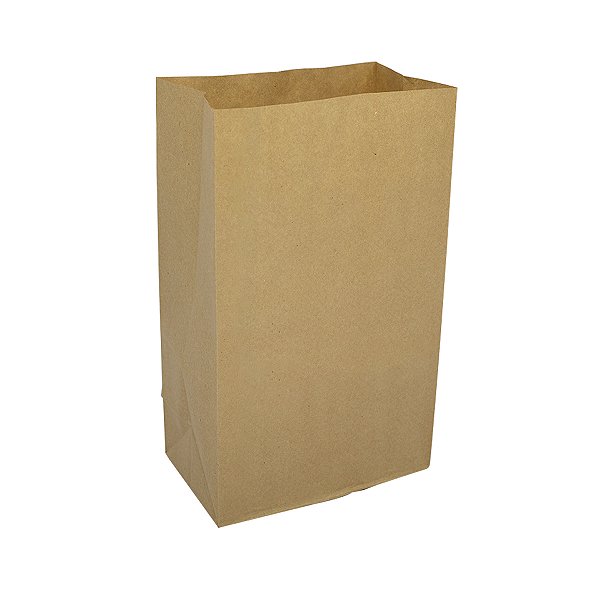 Saco de Papel Kraft Delivery Tamanho M 30 x 20 x 12 cm - Liso