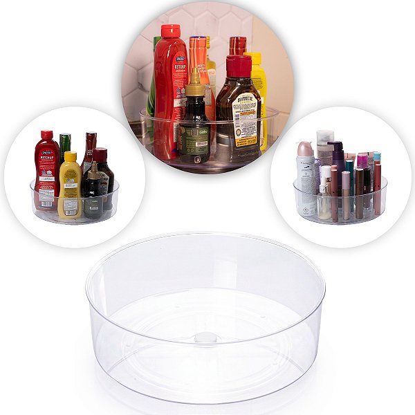 Organizador Giratório Geladeira Maquiagem Armário Mesa Despensa Banheiro Multiuso