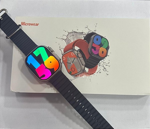 IWO W69 ULTRA 49MM 2GB MEMÓRIA TELA 2.15" NFC BÚSSOLA GPS TRACKING + BRINDES