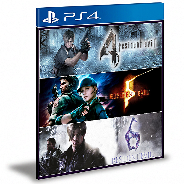 Resident Evil 4, 5, 6 - Ps4 e Ps5
