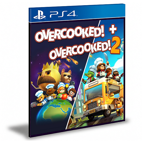 Overcooked! + Overcooked! 2 - Ps4 e Ps5