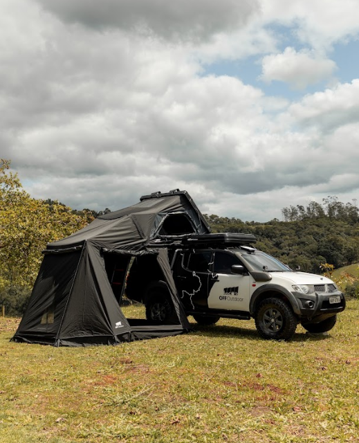 Barraca Camping Teto Rigido Metamorfose Cor Cinza/Preto