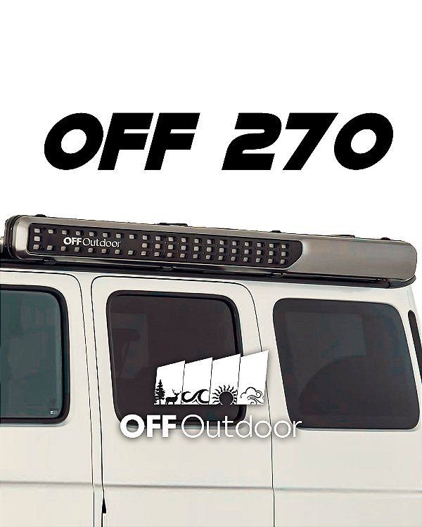 Toldo Asa de Morcego 270 OFFOutdoor Em ABS e Aliminio Biled - Aerodinâmico