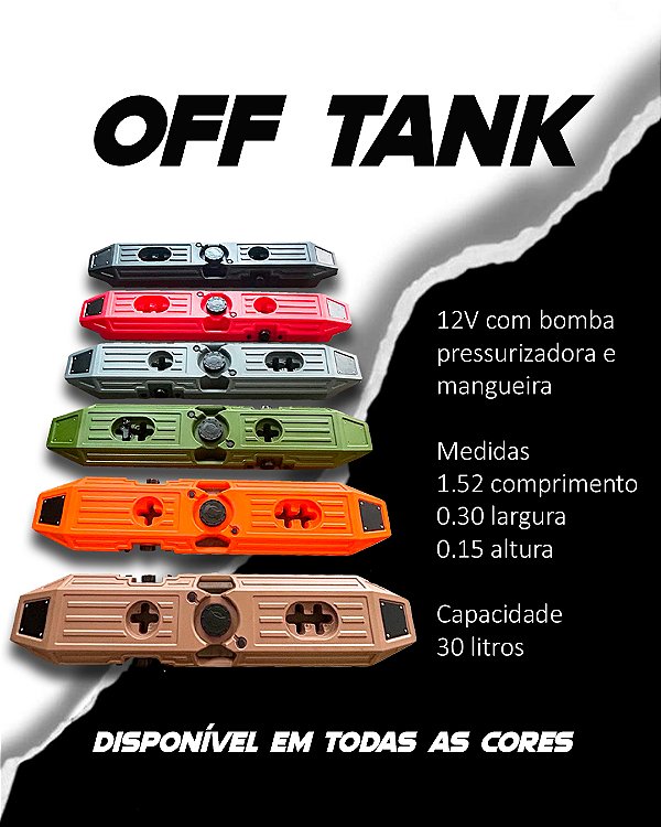 Tanque de ägua 30 Litros Pressurizado OFFTANK