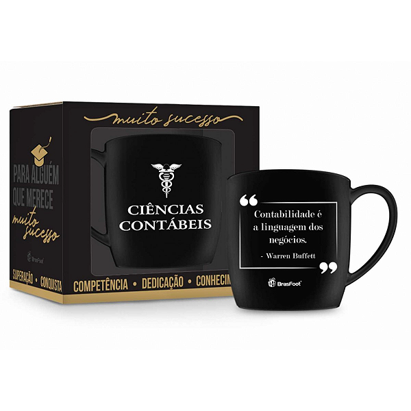 CANECA PORCELANA URBAN 300ML CURSOS - C.CONTÁBEIS