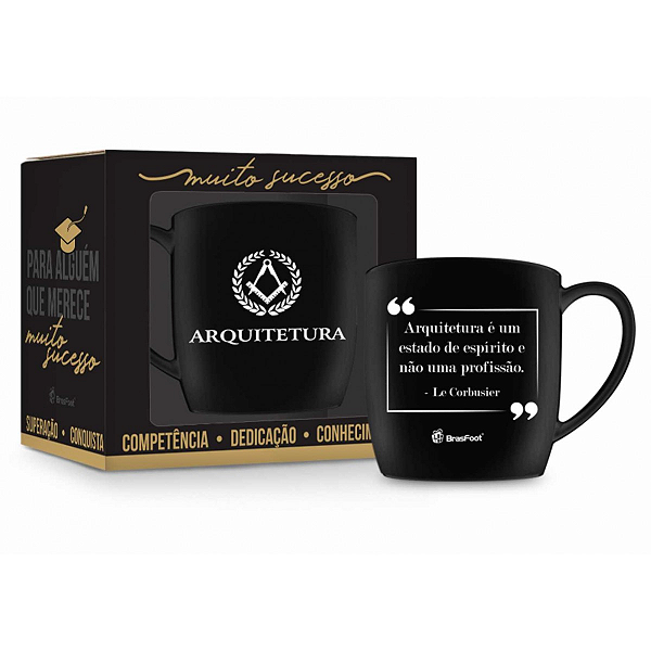 CANECA PORCELANA URBAN 300ML CURSOS - ARQUITETURA