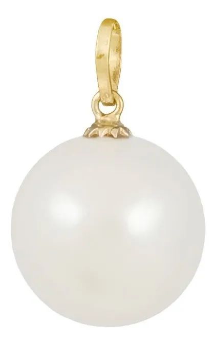 Pingente De Ouro 10k Pingente Perola Grande 12mm