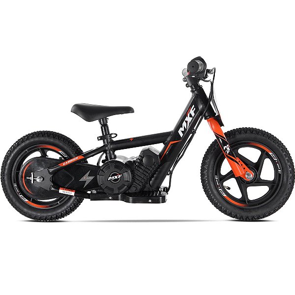 Bicicleta Mini Moto Elétrica Mxf E Biker Aro 12 Laranja - Movimento Elétrico