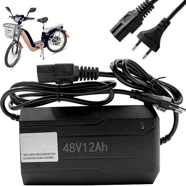 Carregador P/ Bateria Bicicleta Sousa/ Eco Elétrica 48v 12ah