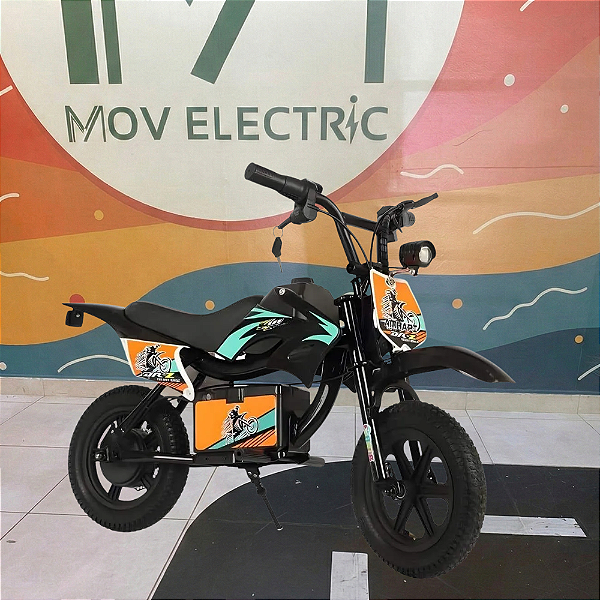 Motinha Elétrica Infantil Moto Cross Trail Titan Safe 24v Brinquedo Criança