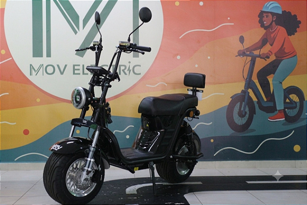 Scooter Elétrica RX 1000W 60V Safe Electric – Potência e Autonomia Não Precisa Cnh
