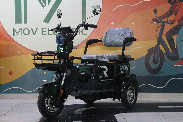 Triciclo Elétrico ZIG Raphynus 1000w Bateria Lítio
