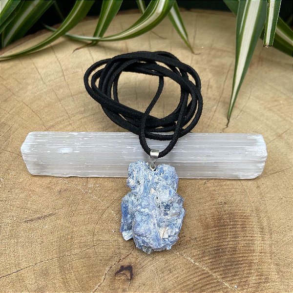 Pingente de Cianita Azul - Cristal do Arcanjo Miguel