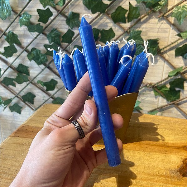 Vela Palito Azul - 18cm