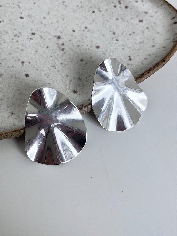 Brinco Lara - banhado a prata