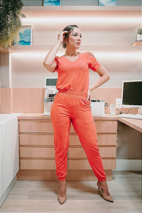 Scrub Feminino Ágata Coral