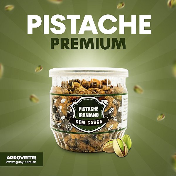 Mini pistache iraniano premium sem casca 125g