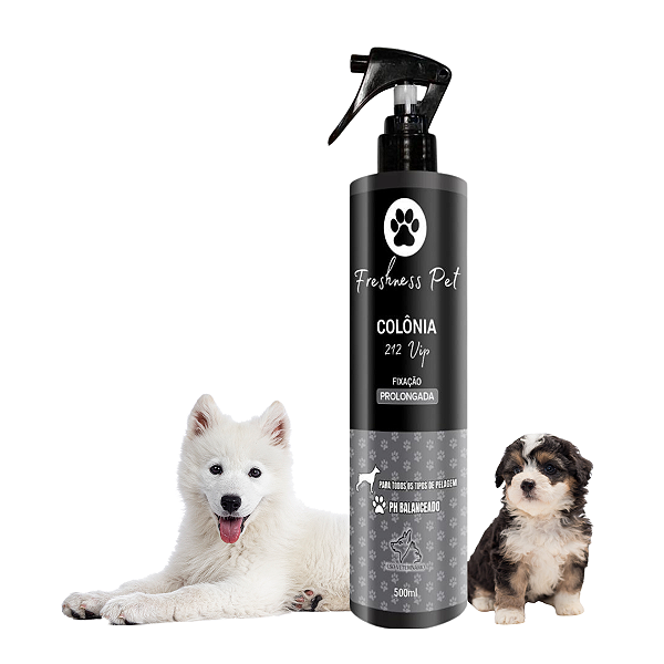 Perfume Colônia Para Cachorros Gatos Fixação Prolongada 500ml
