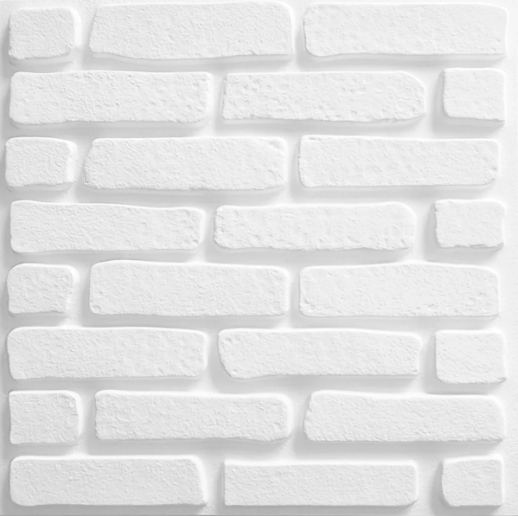 Kit 30 Placas 3D Pvc Basic Resina Fosca