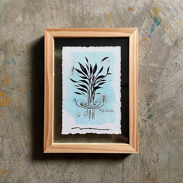 Quadro Folha D'água | 16x20cm