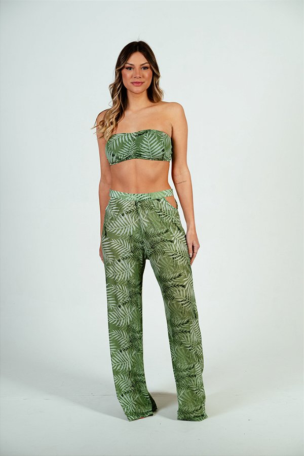 Conjunto Excentric praia top Dani + calça