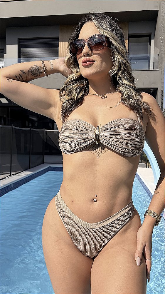 Biquíni Pietra com Tanga Helena Fio Conforto