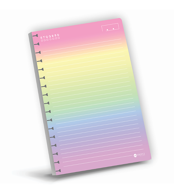 Refil para Caderno Universitário Reposicionável Pautado Gradient