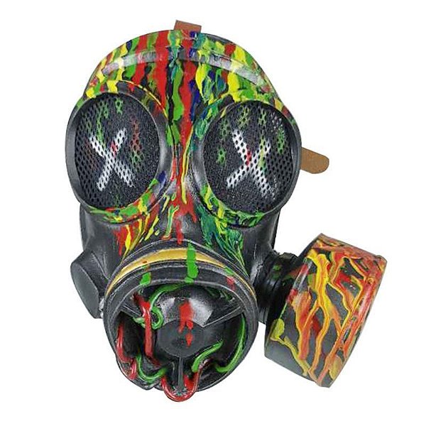 Máscara de gás Steampunk Retro assustador realista de Látex