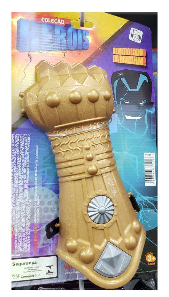 Luva da coleção herois dourada- Thanos