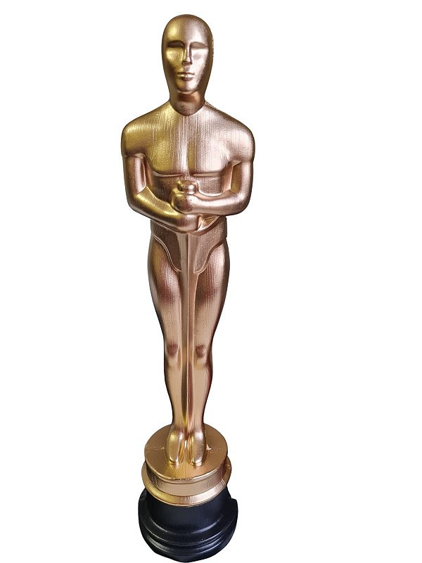 Estatueta Oscar em PVC rígido Adorno fantasia decoração