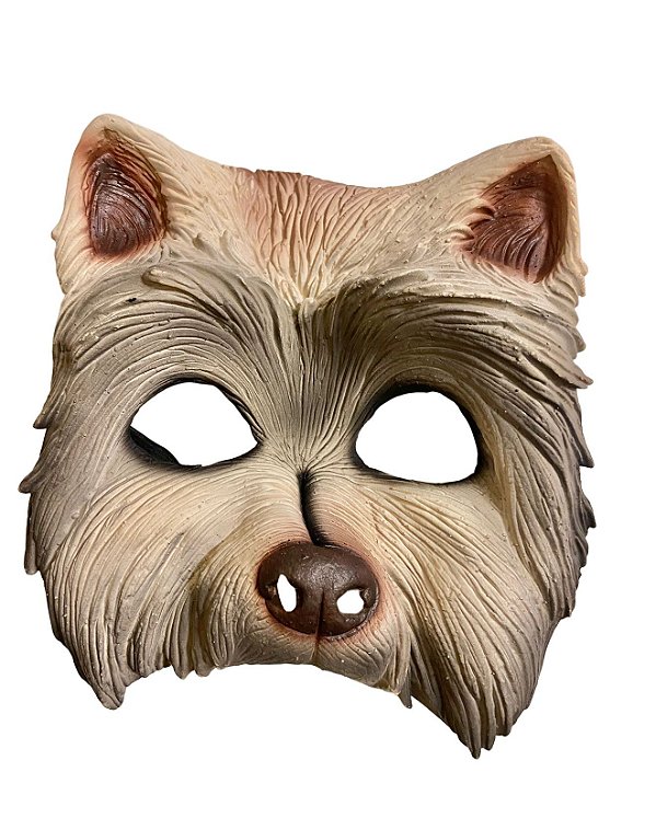 Fantasia Máscara Animal Cãozinho Dog Metade do rosto de Látex