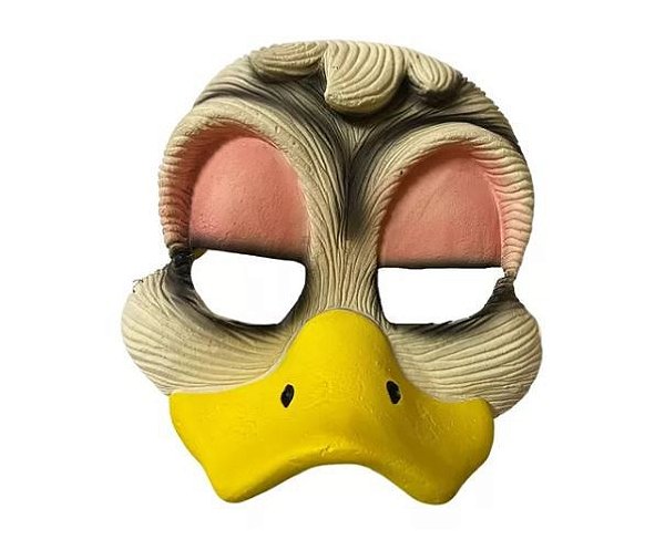 Fantasia Máscara de Pato metade do rosto c/ Elástico de Látex